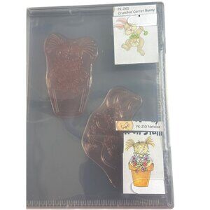 Peachy Keen Stamps Natalee & Crunchin Carrot Bunny Spring Easter Stamps